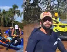 Imagens de Pedro Scooby ajudando nos resgates no RS viralizam: Vídeo