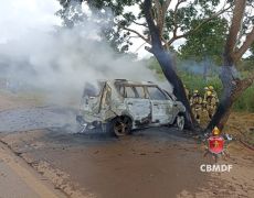 Tragédia: Carro em Chamas Após Manobras Perigosas