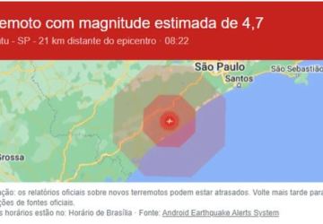 Terremoto é registrado em SP e surpreende moradores