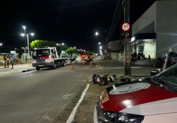 Homem morre e duas pessoas ficam feridas em batida entre motos em Santa Rita