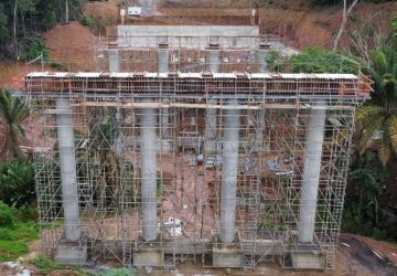 Construção da ponte que liga Bancários à UFPB está com 70% das obras concluídas