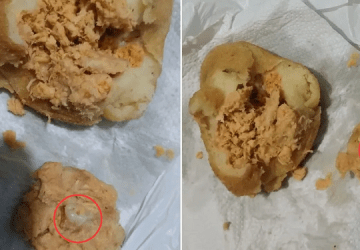 Mulher encontra dente humano em coxinha em Guarujá, SP