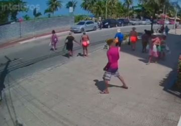 Câmera registra assalto em Tambaú, na Orla de João Pessoa; veja vídeo