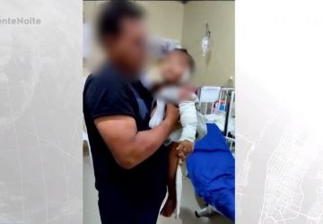 Segue internado bebê atingido por fogos na Grande João Pessoa