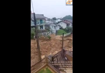 Chuva causa estragos em Blumenau e outras cidades de Santa Catarina