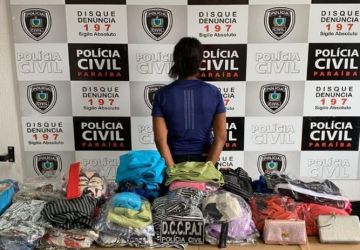 Operação prende mulher vendendo roupas roubadas em João Pessoa