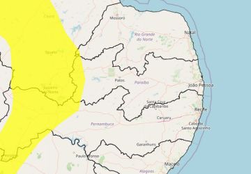 Inmet renova alerta de chuvas para 26 cidades da Paraíba