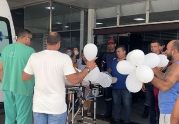 PM recebe alta após perder perna em acidente com carro e caminhão, em João Pessoa