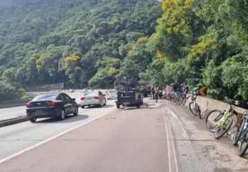 Enfermeira vê queda e salva ciclista em serra do Paraná