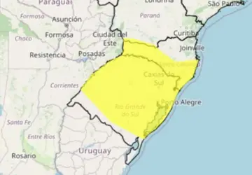 Sul do Brasil tem alerta para tempestades e queda de granizo nesta sexta-feira (29)