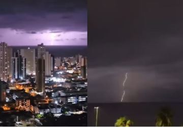 Vídeo | Céu de João Pessoa fica claro durante a madrugada