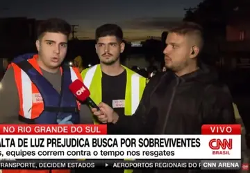 RS: Voluntário dispara Globolixo e fora Lula em entrevista à CNN