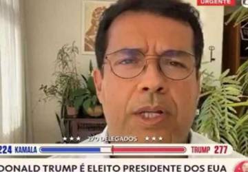 Vídeo: Frustrado com vitória de Trump, jornalista da GloboNews fala em retorno de um negacionista a à Casa Branca