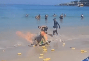 Explosão em carrinho de milho deixa prejuízos em Copacabana