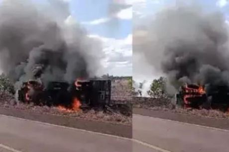 Caminhão do Exército explode em rodovia na fronteira com Guiana