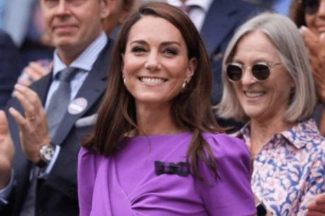 Kate Middleton marca presença em final masculina do torneio de Wimbledon