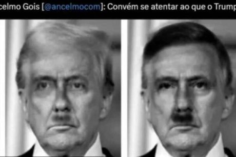 Em montagem polêmica, Jornal O Globo transforma Donald Trump em Hitler