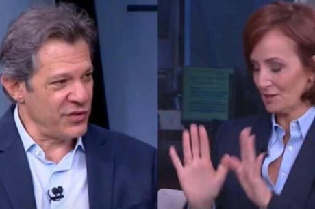 Constrangido, Haddad discute, ao vivo, com analista da CNN